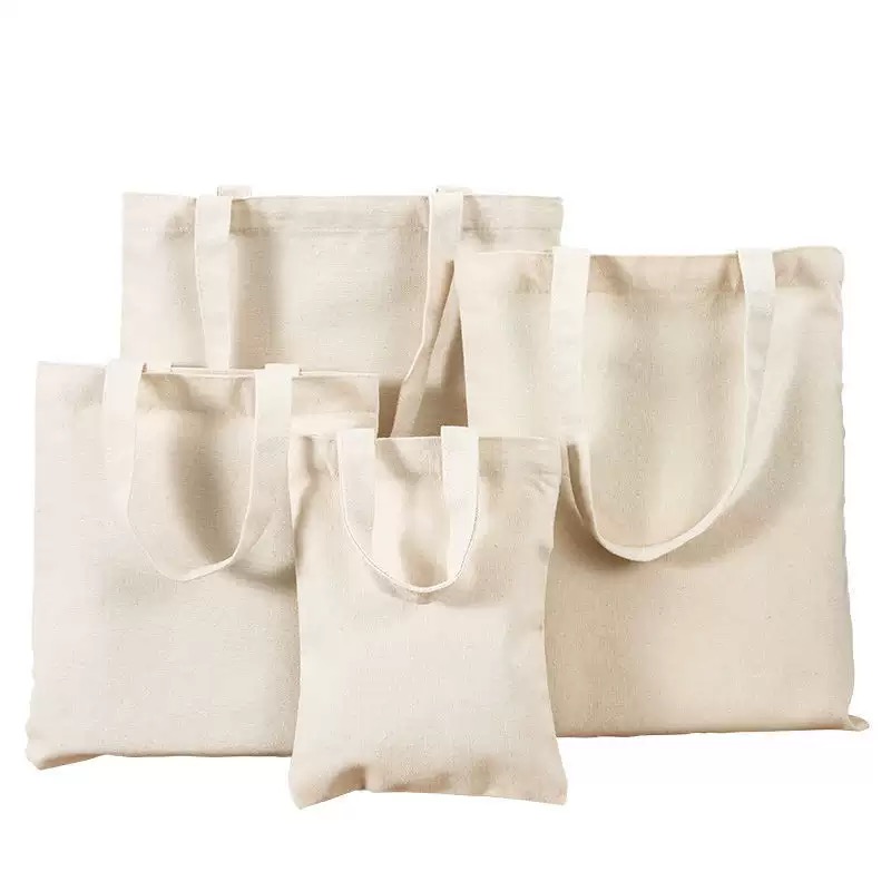 Natural canvas tote bags